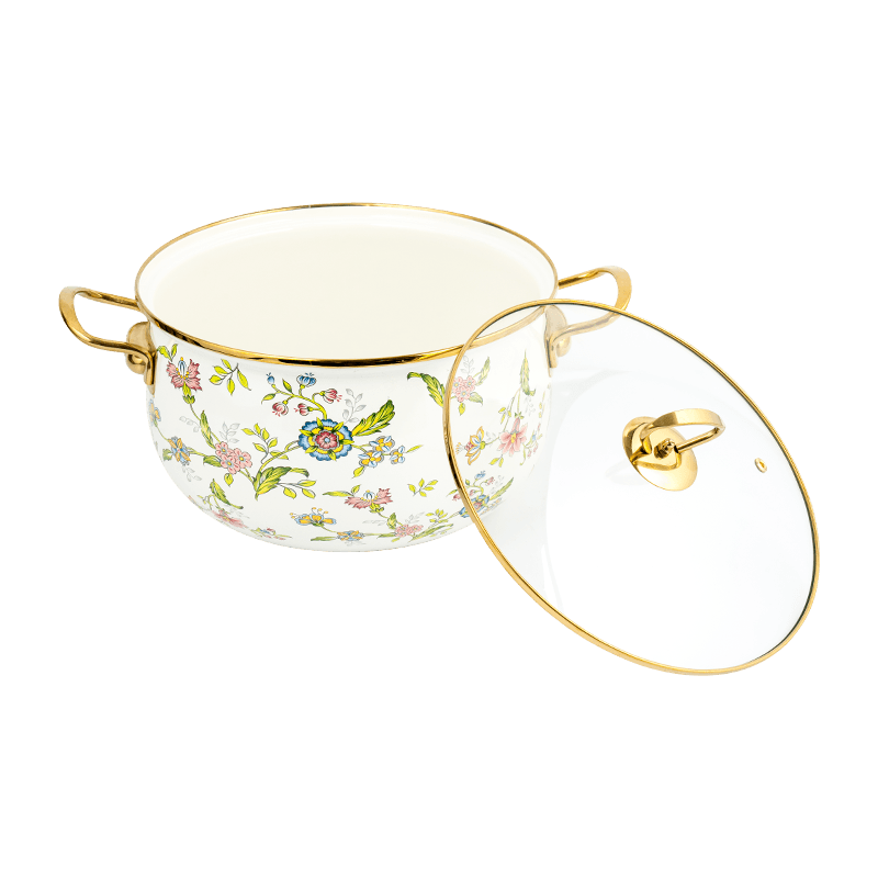 806d-5 الفولاذ المقاوم للصدأ جولة حافة الحافة مخزون وعاء المينا على نار خفيفة