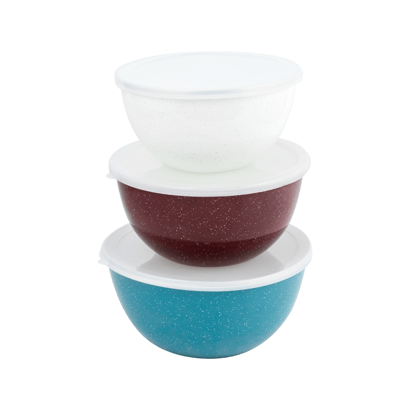 وعاء خلط حافة مستديرة