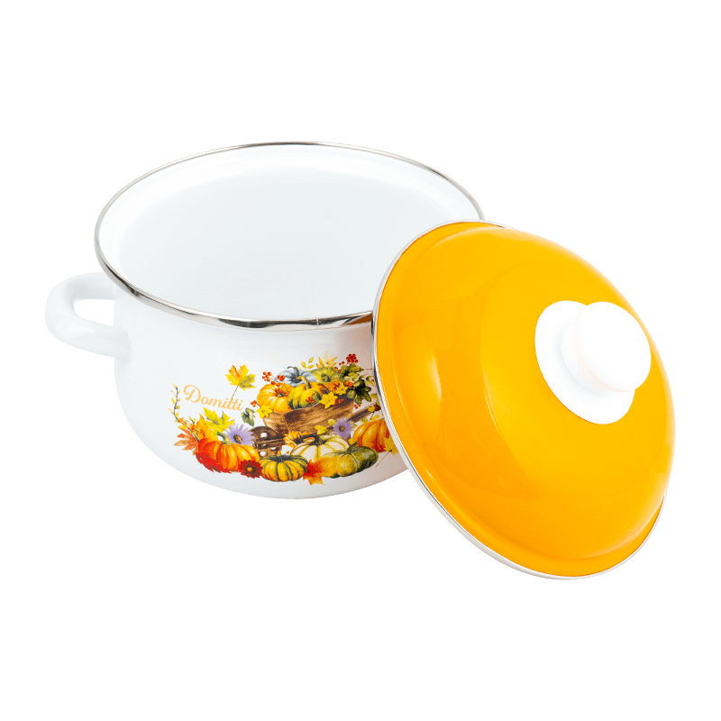 806d-5 الفولاذ المقاوم للصدأ جولة حافة الحافة مخزون وعاء المينا على نار خفيفة