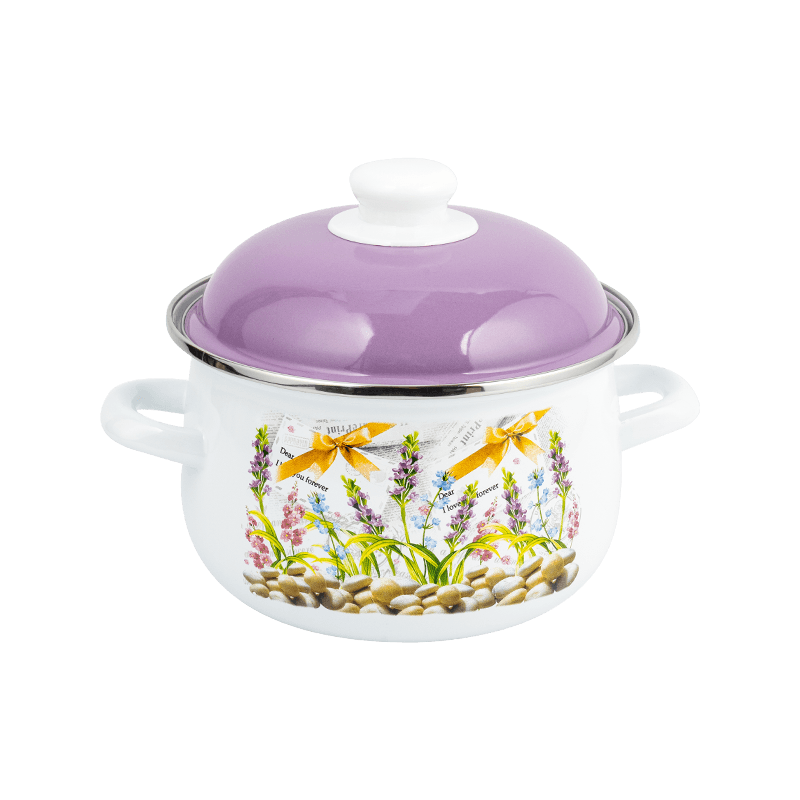 806d-5 الفولاذ المقاوم للصدأ جولة حافة الحافة مخزون وعاء المينا على نار خفيفة