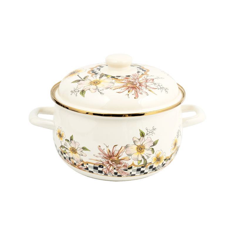 806d-5 الفولاذ المقاوم للصدأ جولة حافة الحافة مخزون وعاء المينا على نار خفيفة