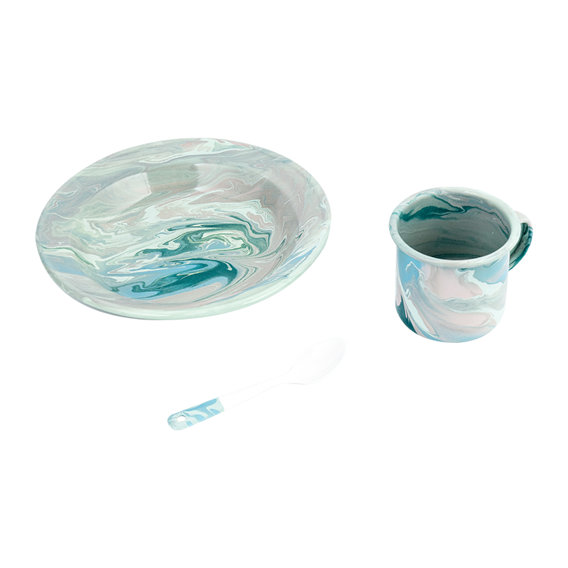 مجموعة إبريق الشاي الأزهار الأوروبية