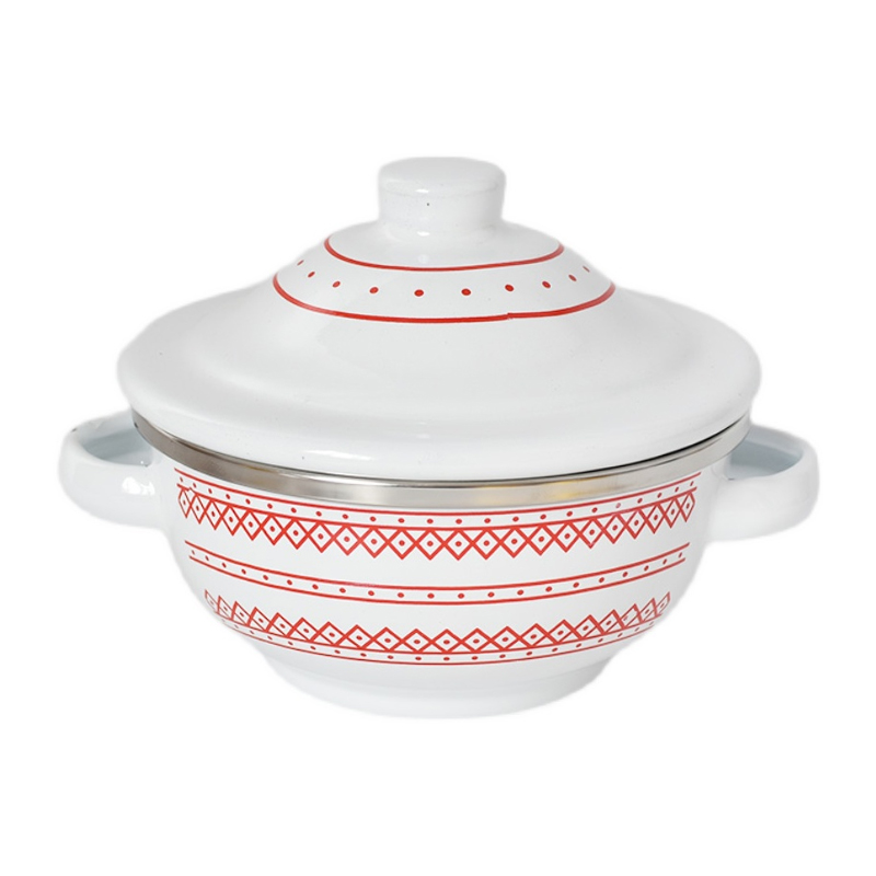 وعاء مقبض مزدوج مغطى بالأقدام وعاء مقبض مزدوج مغطى بالأقدام