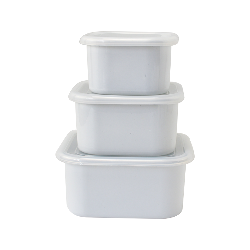 وعاء الجليد المينا المربع وعاء الجليد المينا المربع