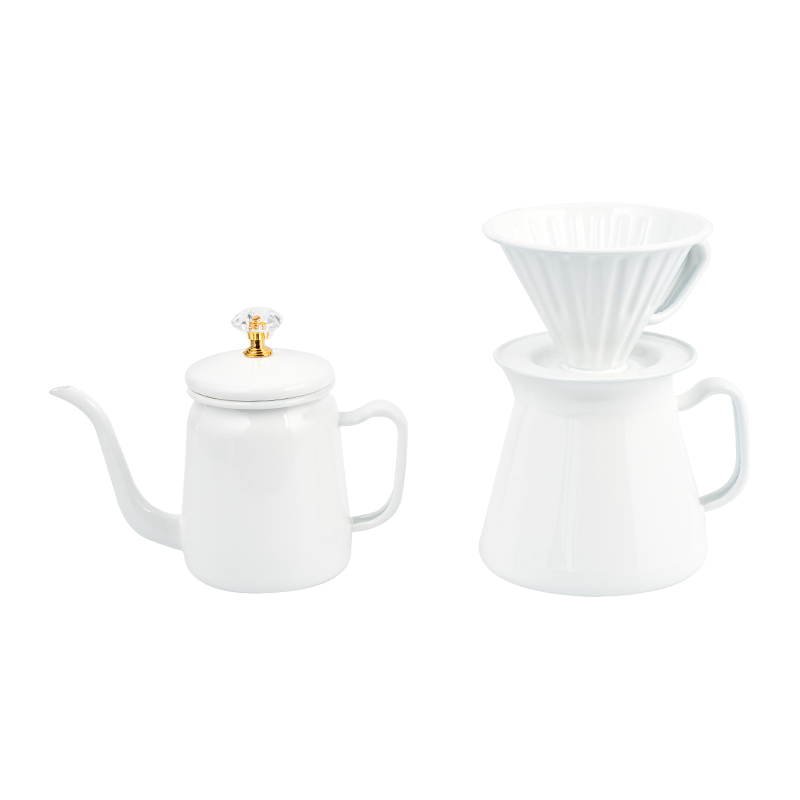 طقم أواني القهوة المينا طقم أواني القهوة المينا